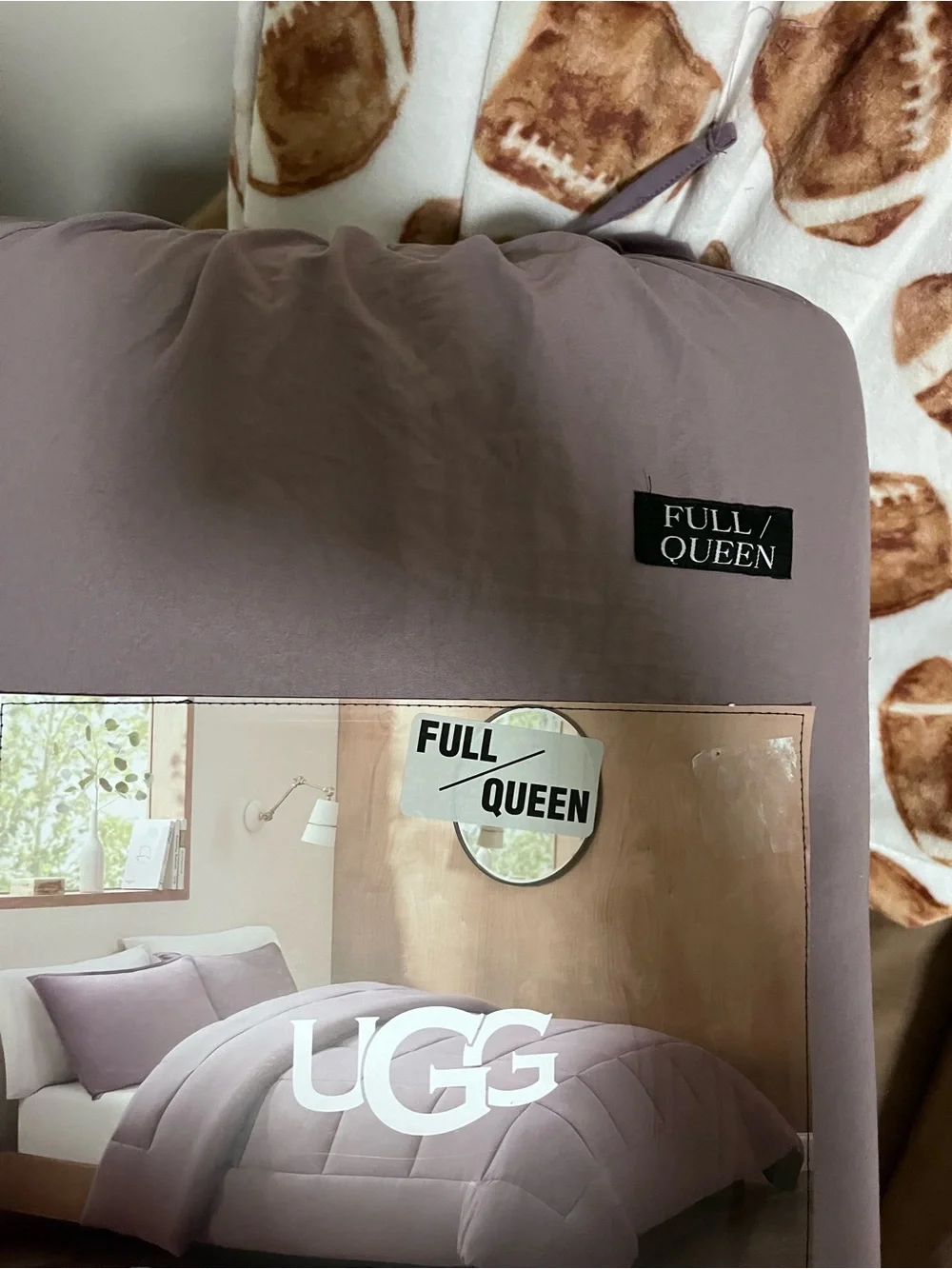 UGG Devon Full/Queen Comforter Set - dusty Mauve